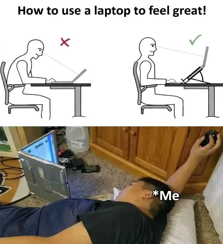 Best Position To Use A Laptop