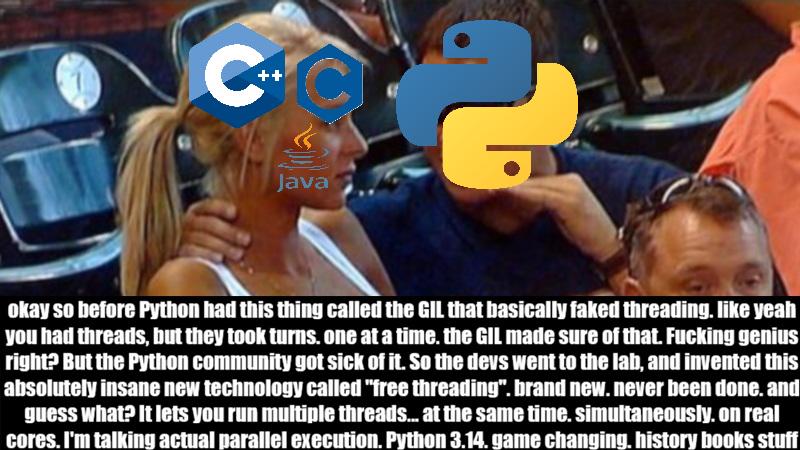 Python Invented Free Threading