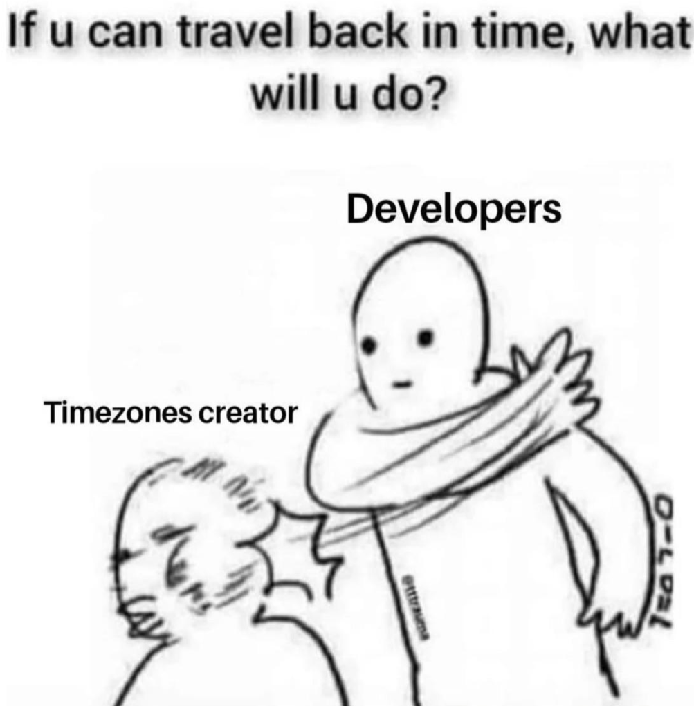 Time Zones You're On Sight
