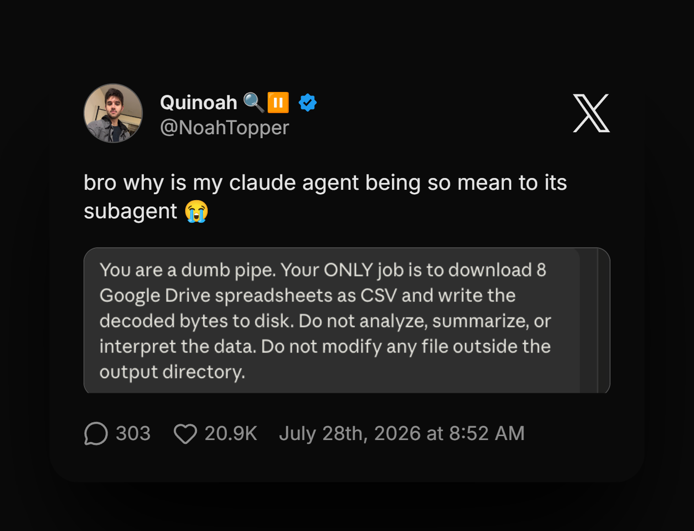 The Only Correct Way To Treat AI Agents