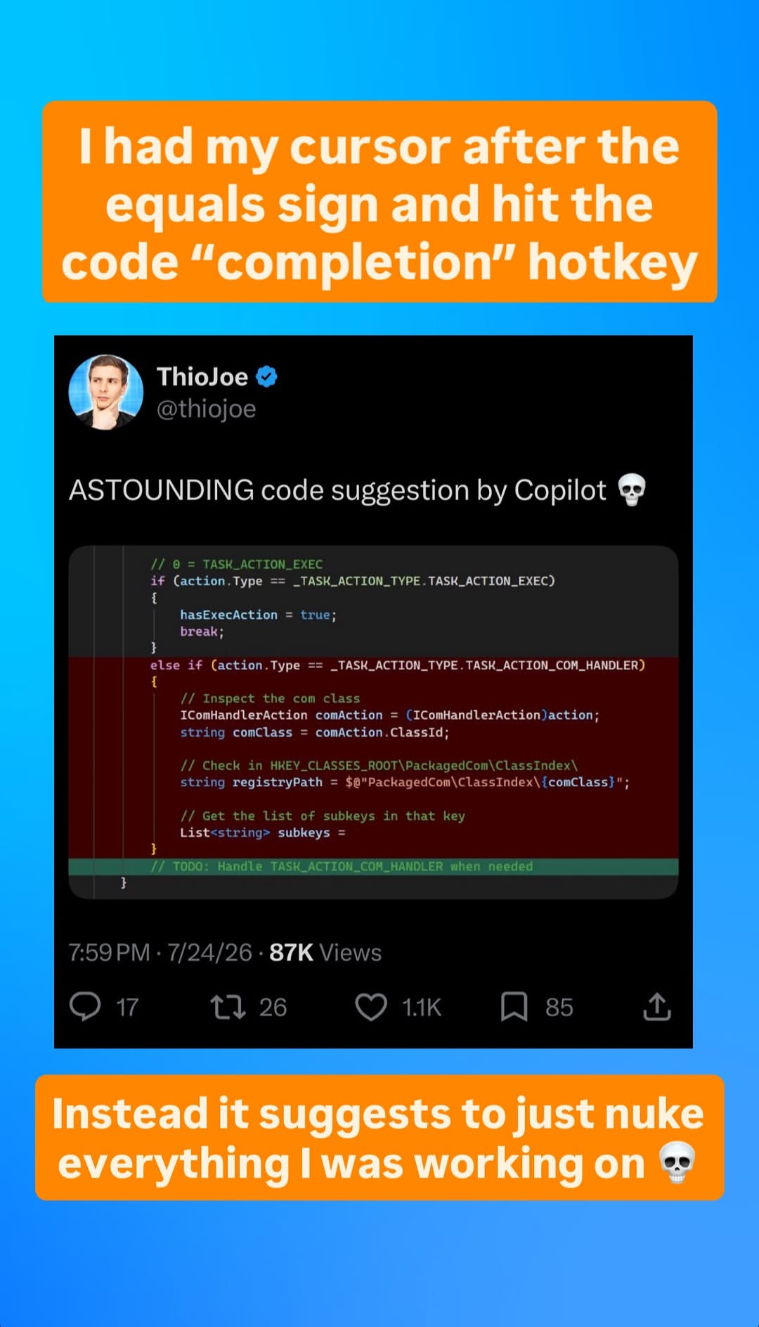 Never Trust AI