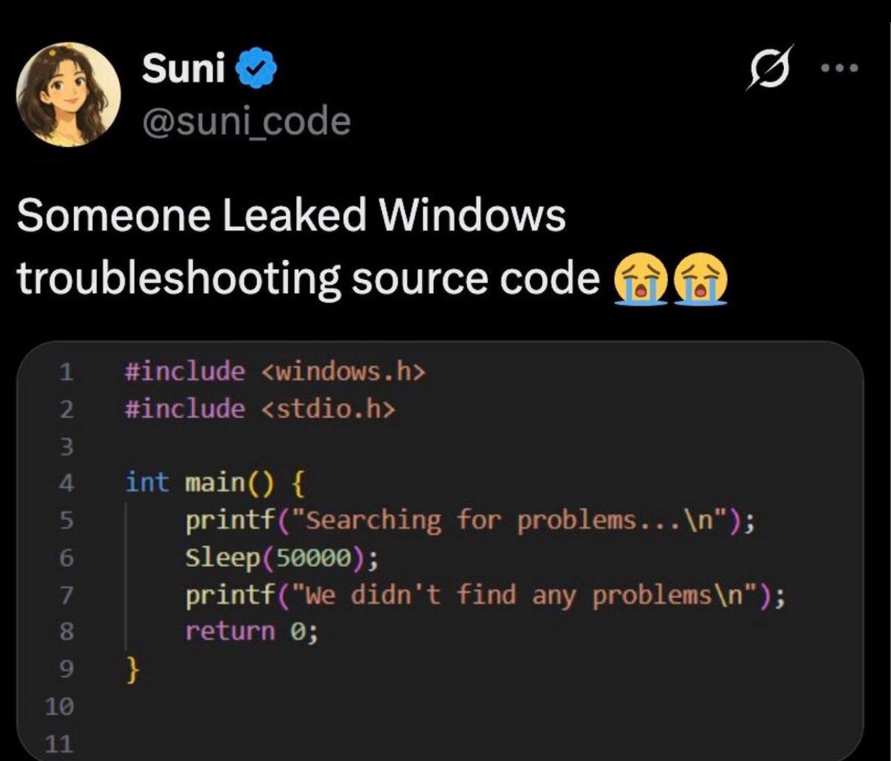 Troubleshooting Code Got Leaked