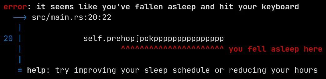 When Rustc Developers Run Out Of Error Messages