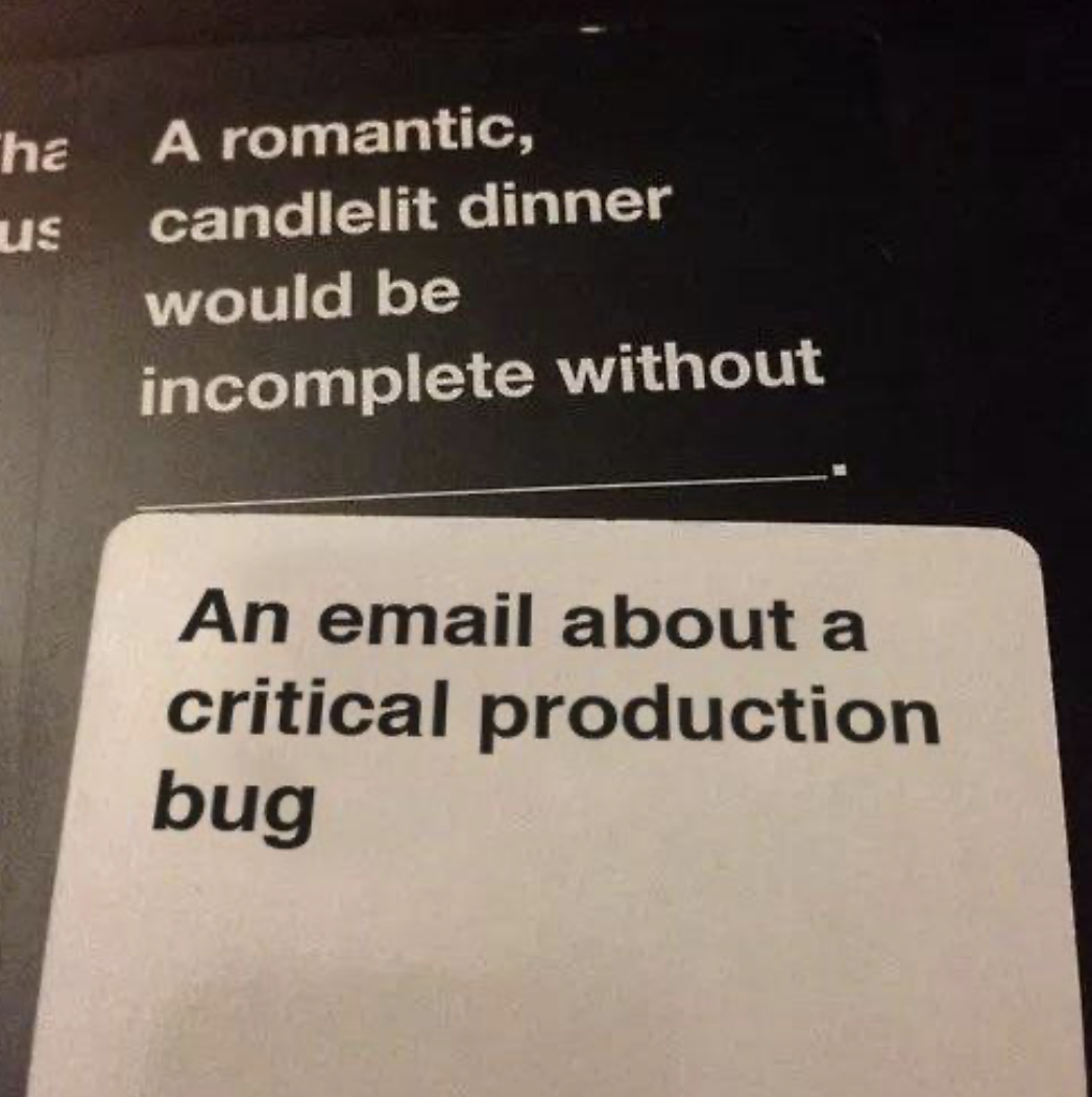 Candlelit Dinner Is Need Email Bug