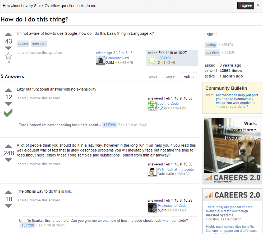 The Average Stack Overflow Question