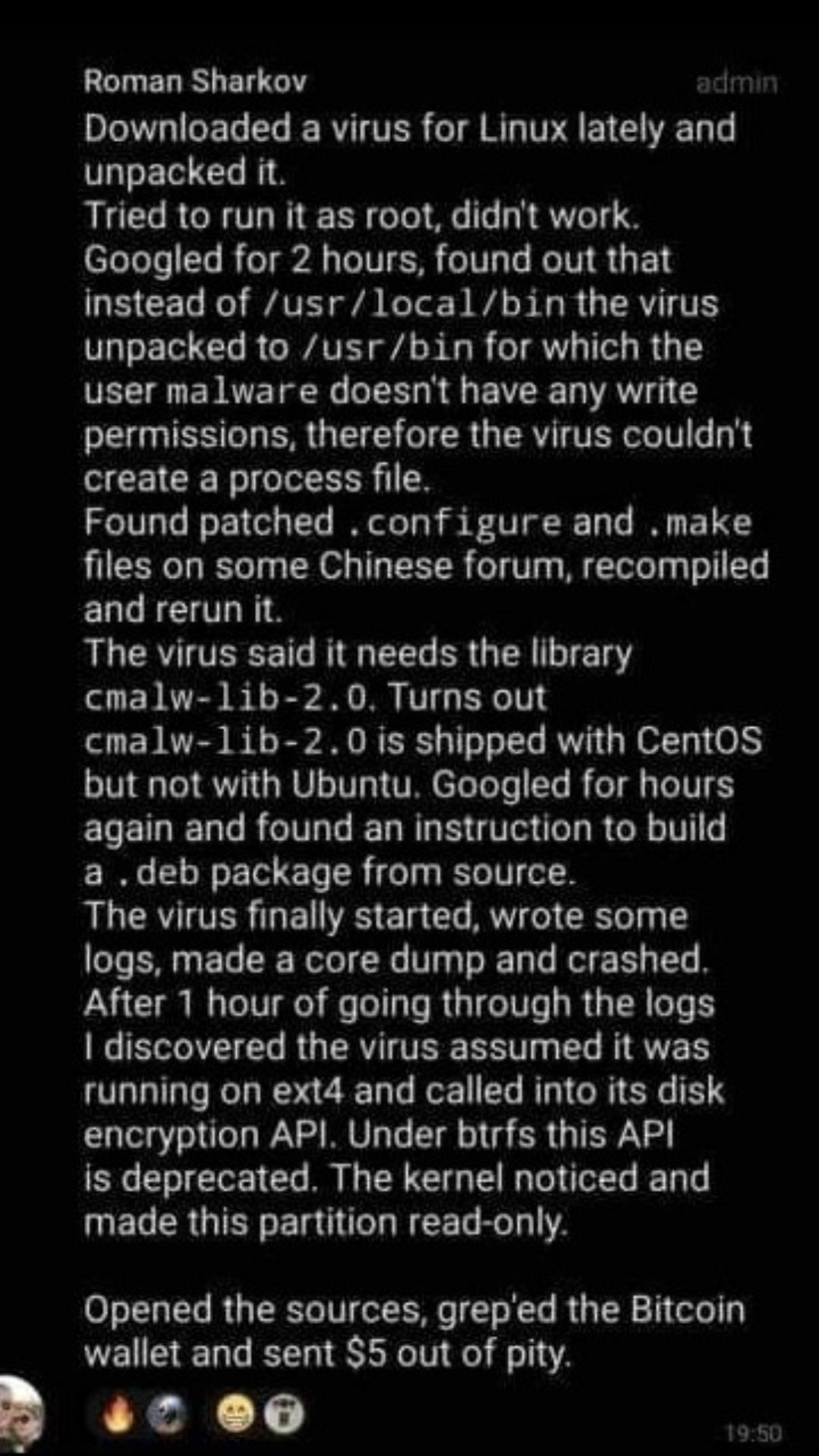 Poor Little Linux Worm Did Its Best