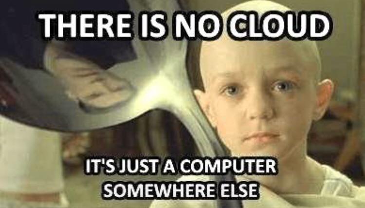 10 Year Old Me After Learning About Cloud