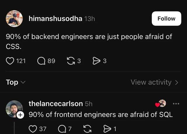 Full Stack Means Afraid Of Everything Equally