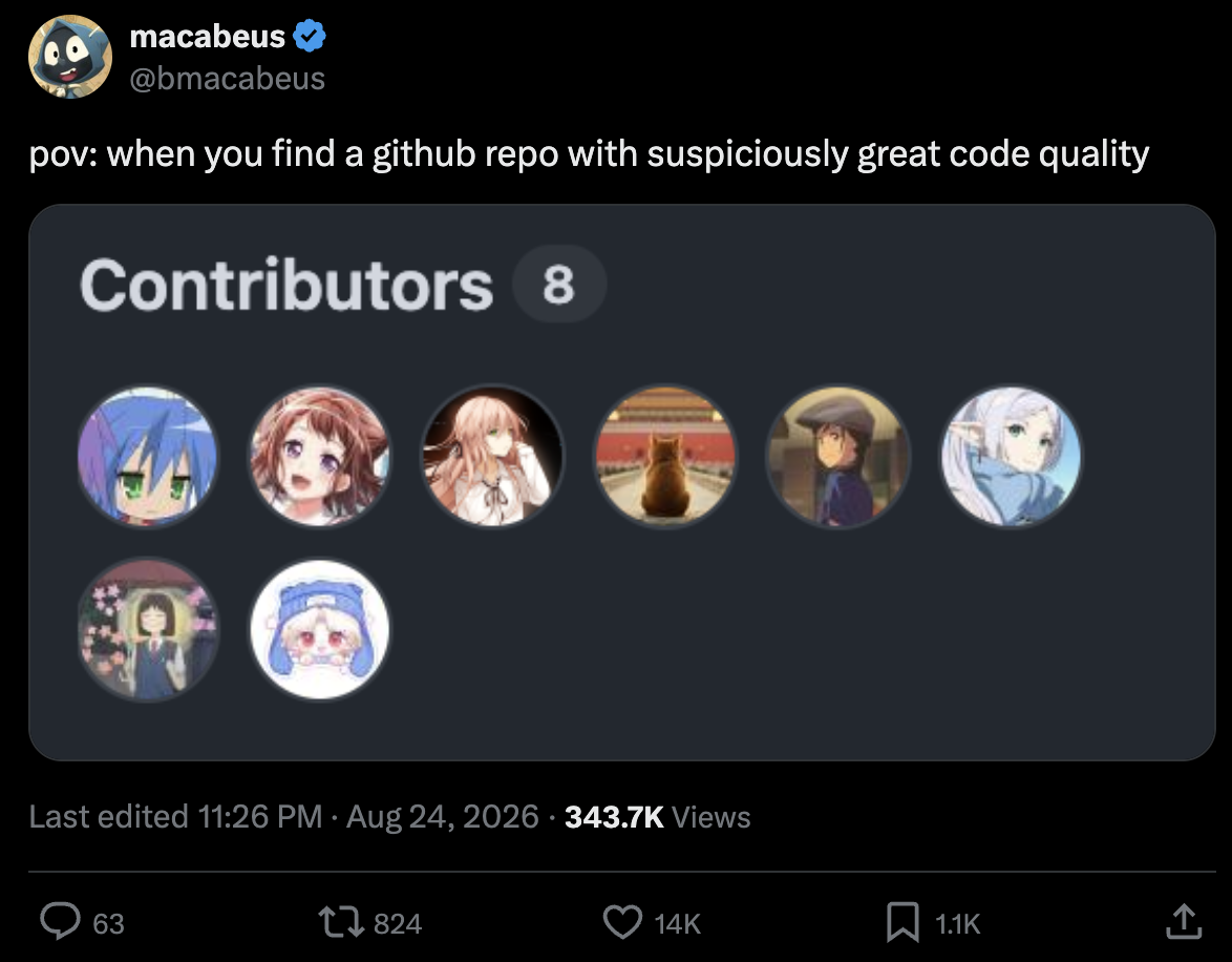 Every Repo With Suspiciously Great Code Quality