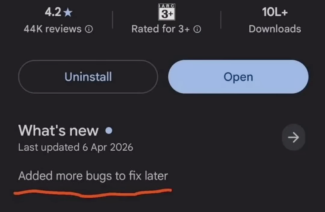 Infinite Update Potential