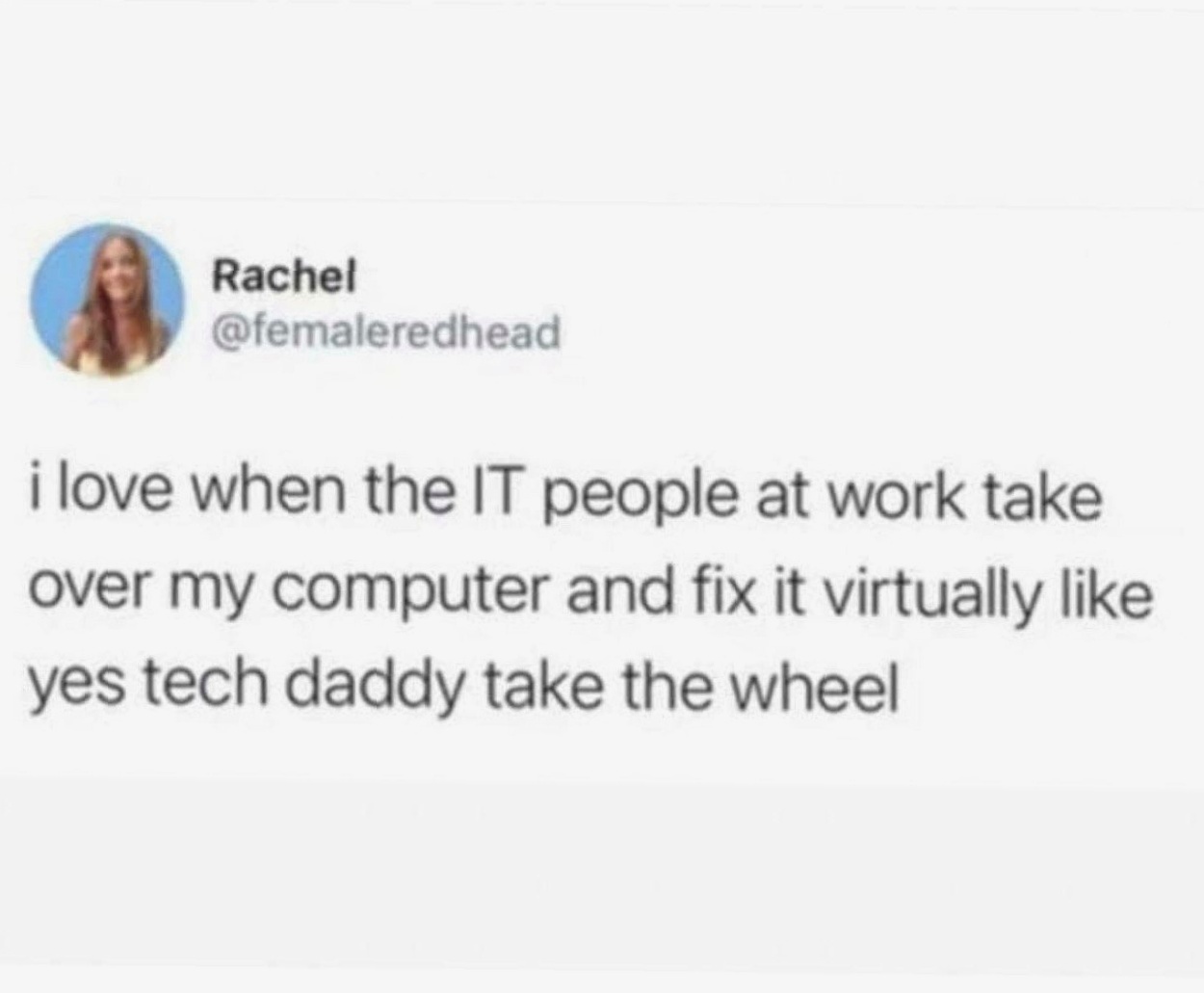 Yes Tech Daddy Take The Wheel