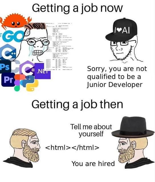 Getting A Job In Tech Be Like