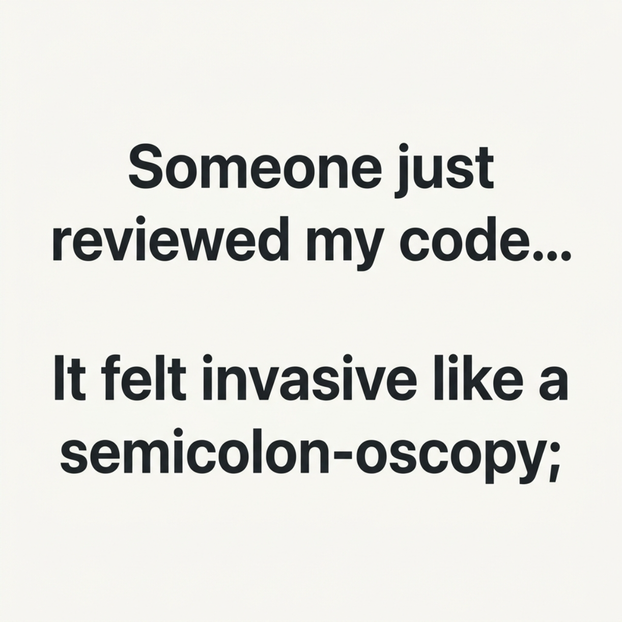Semi Colon Dad Joke