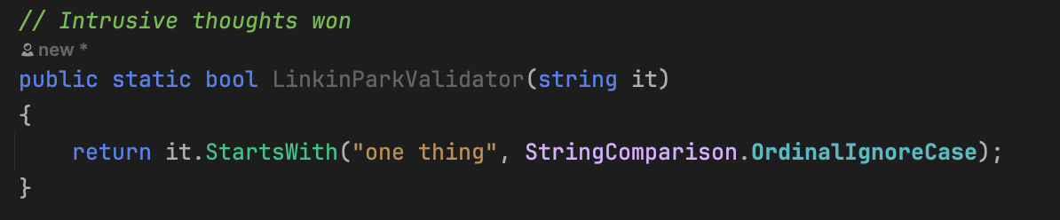 When You Work With Strings Too Much