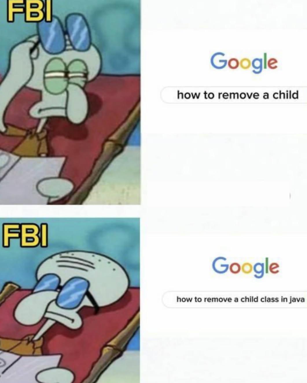 How To Remove A Child Class In Java