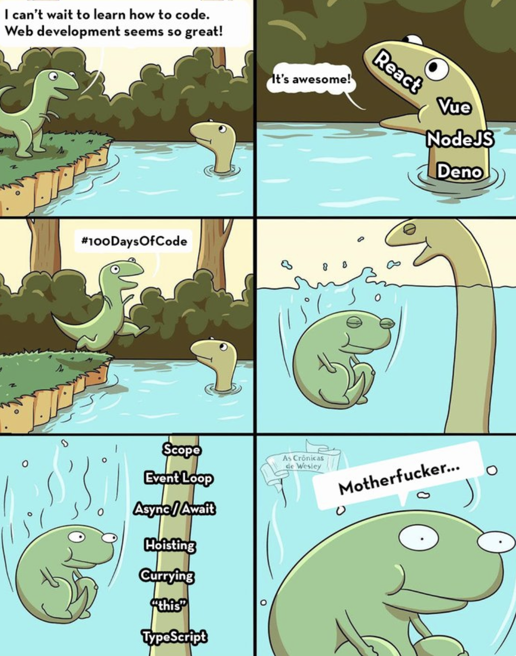 The Web Development Learning Curve Hits Different