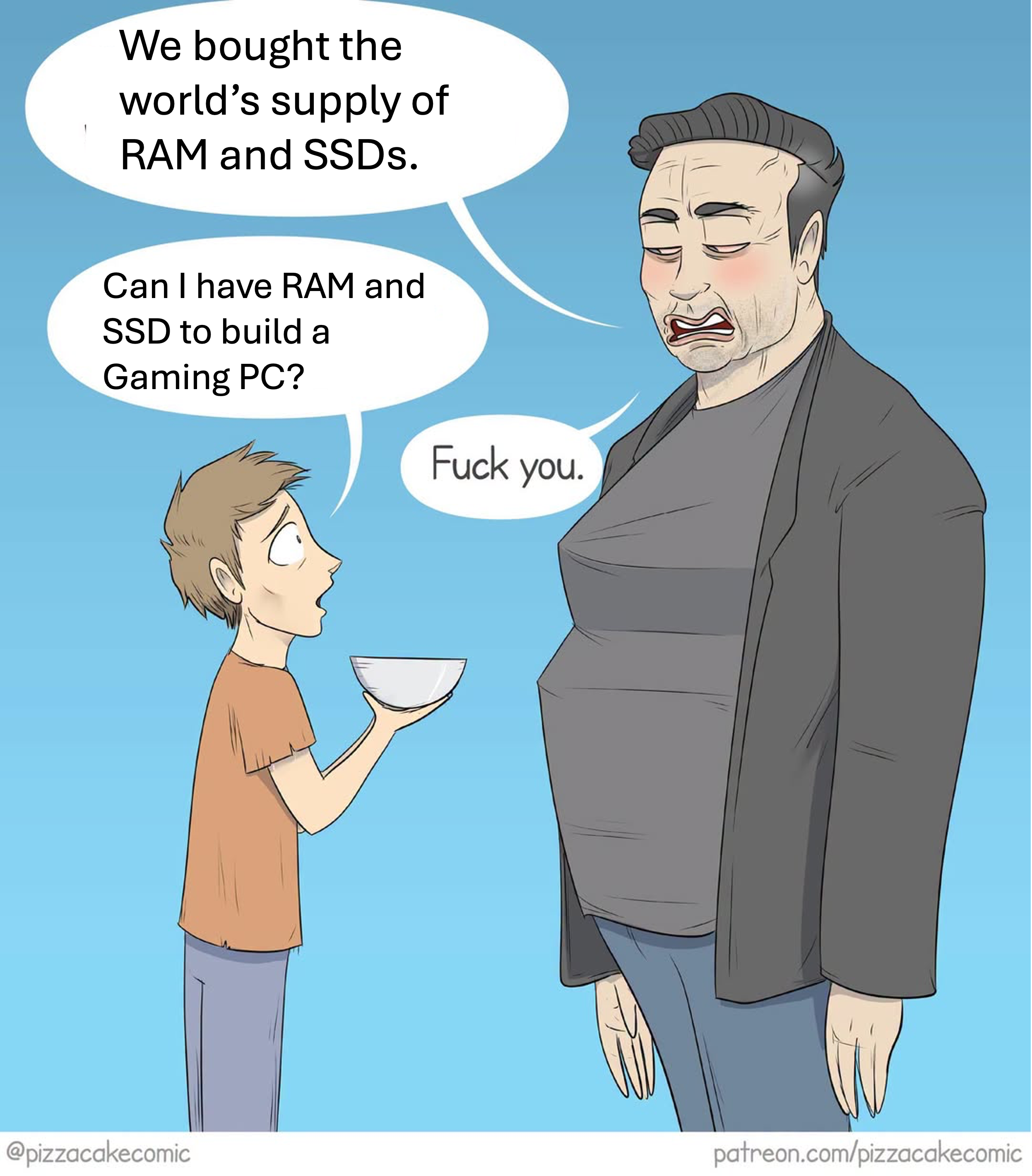 Techbros On Ram/Ssd Supply Be Like