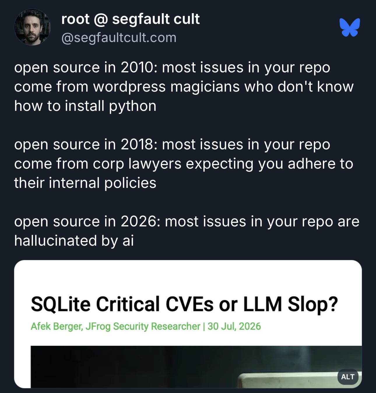 Open Source Slop