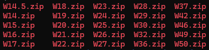 Weekly Backups