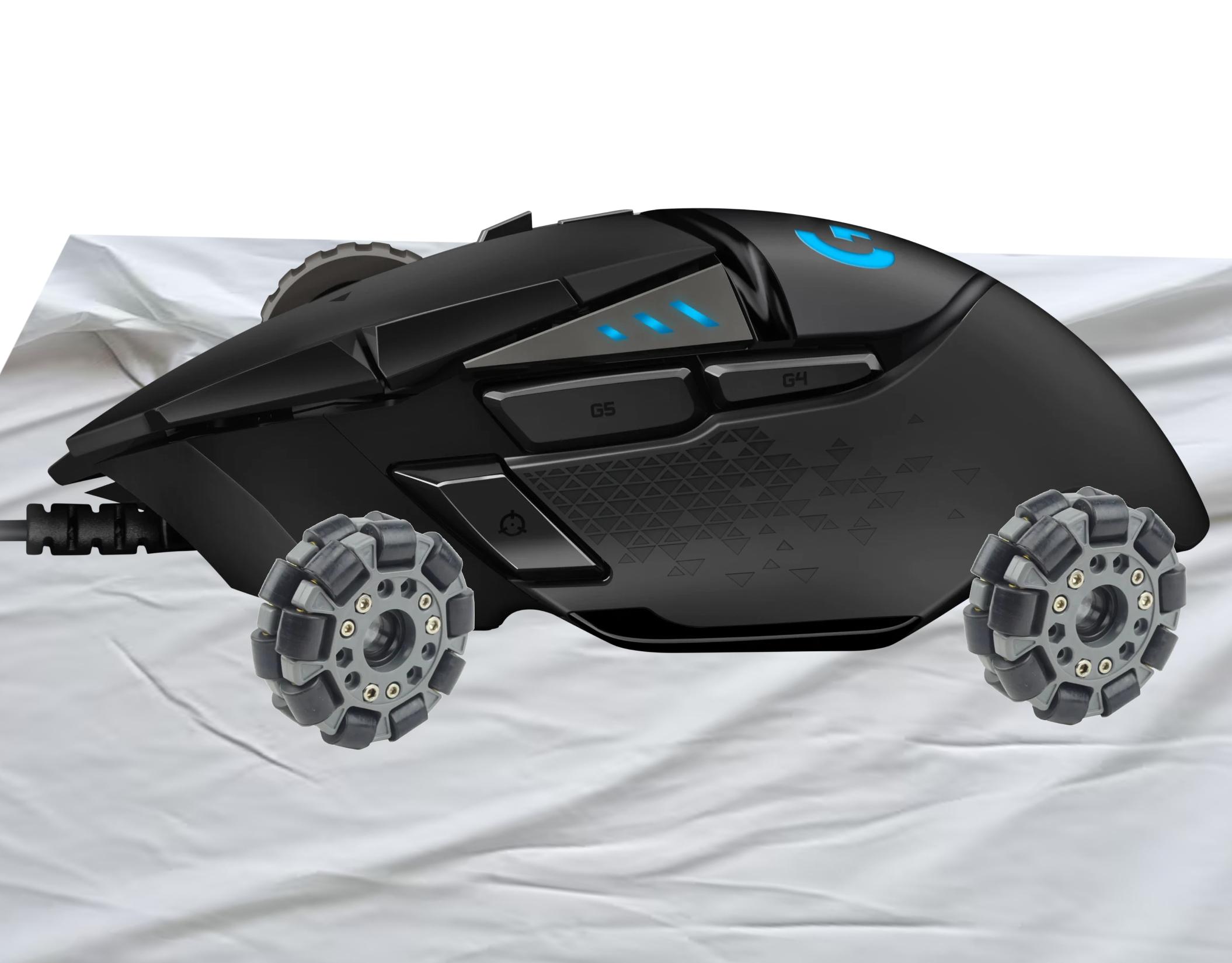 What If Mouse Had Some Omnidirectional Wheels So It Can Track On Any Surface? [No AI, Professional]
