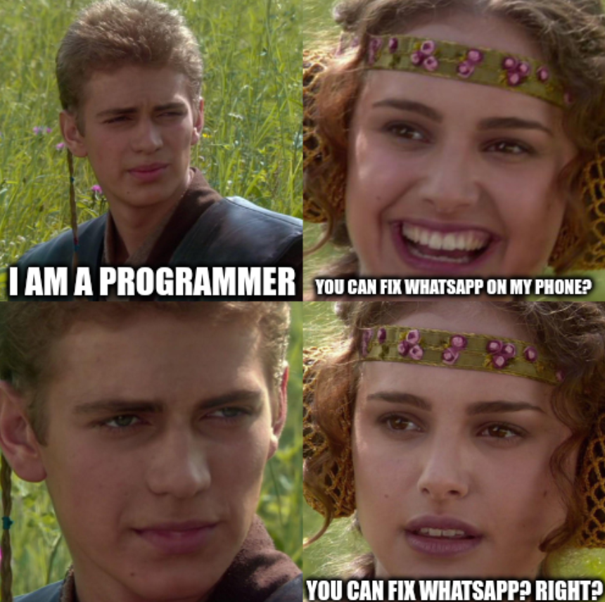 I Am A Programmer Not IT