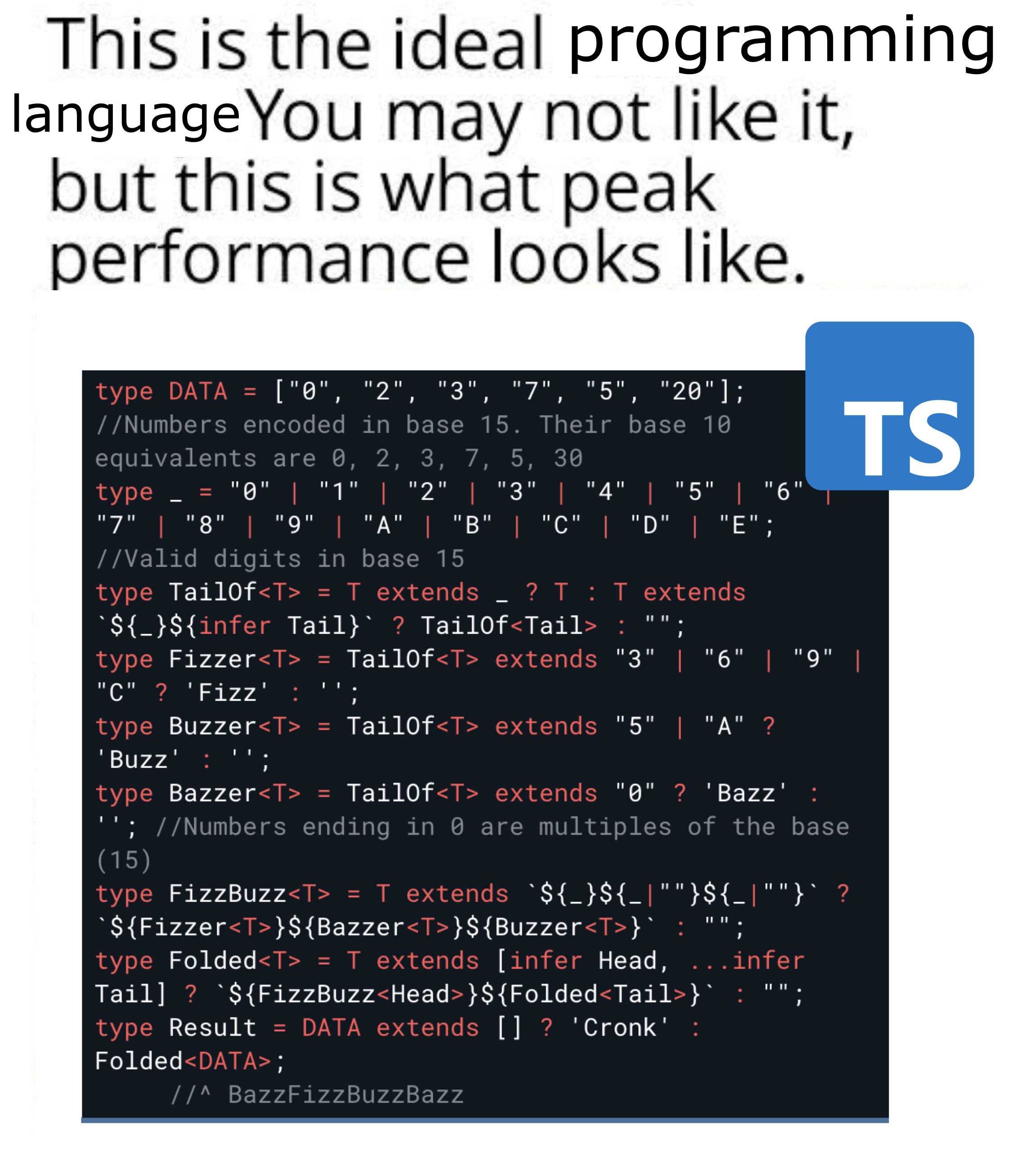 This Is Peak Programming