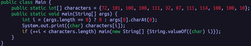 This "Hello World" Program I Submitted On Day One Of My Java Class