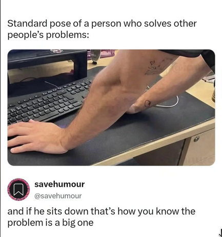 If I Sit Down, You're Done For The Day