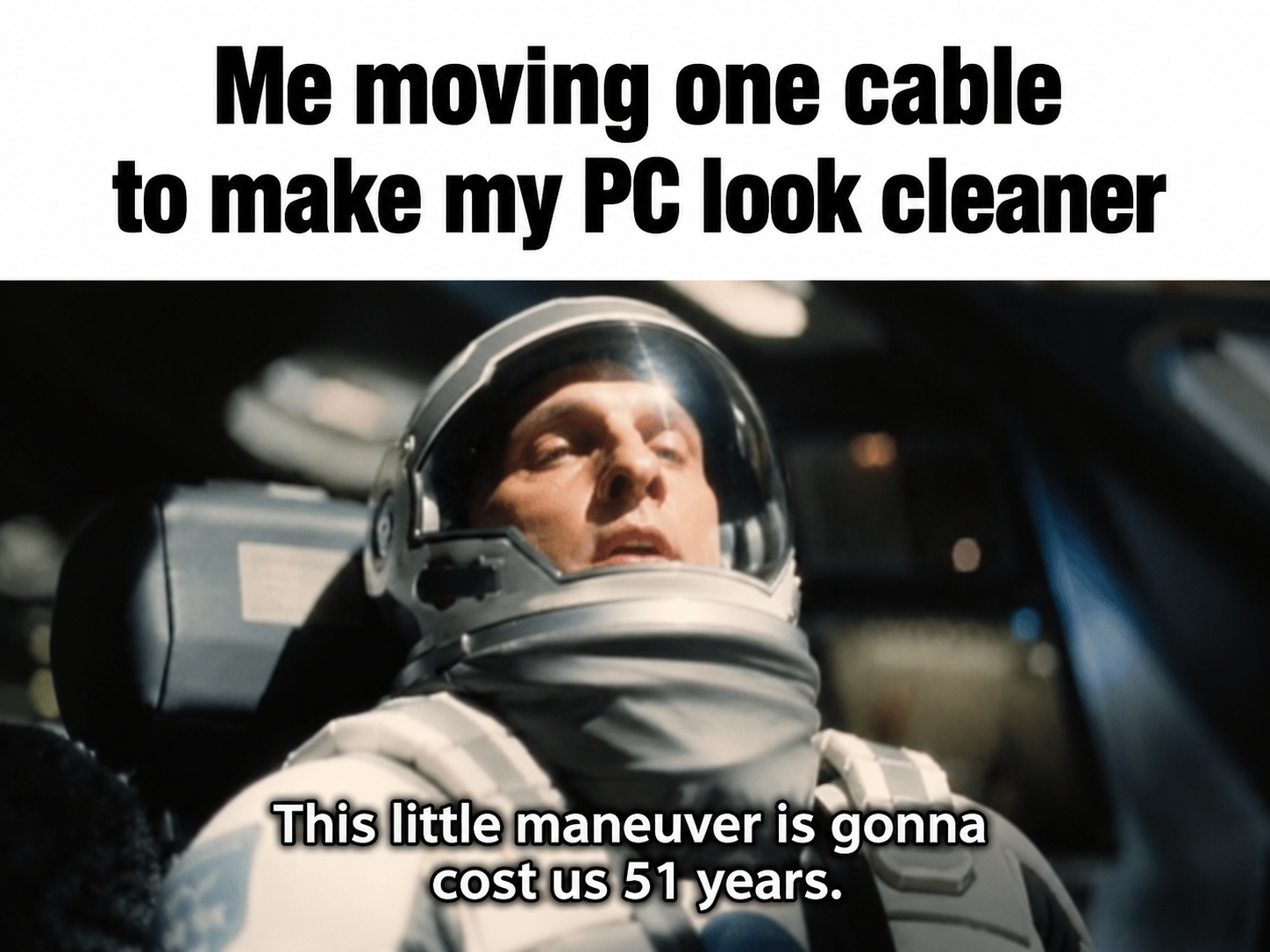 Me Moving One Cable