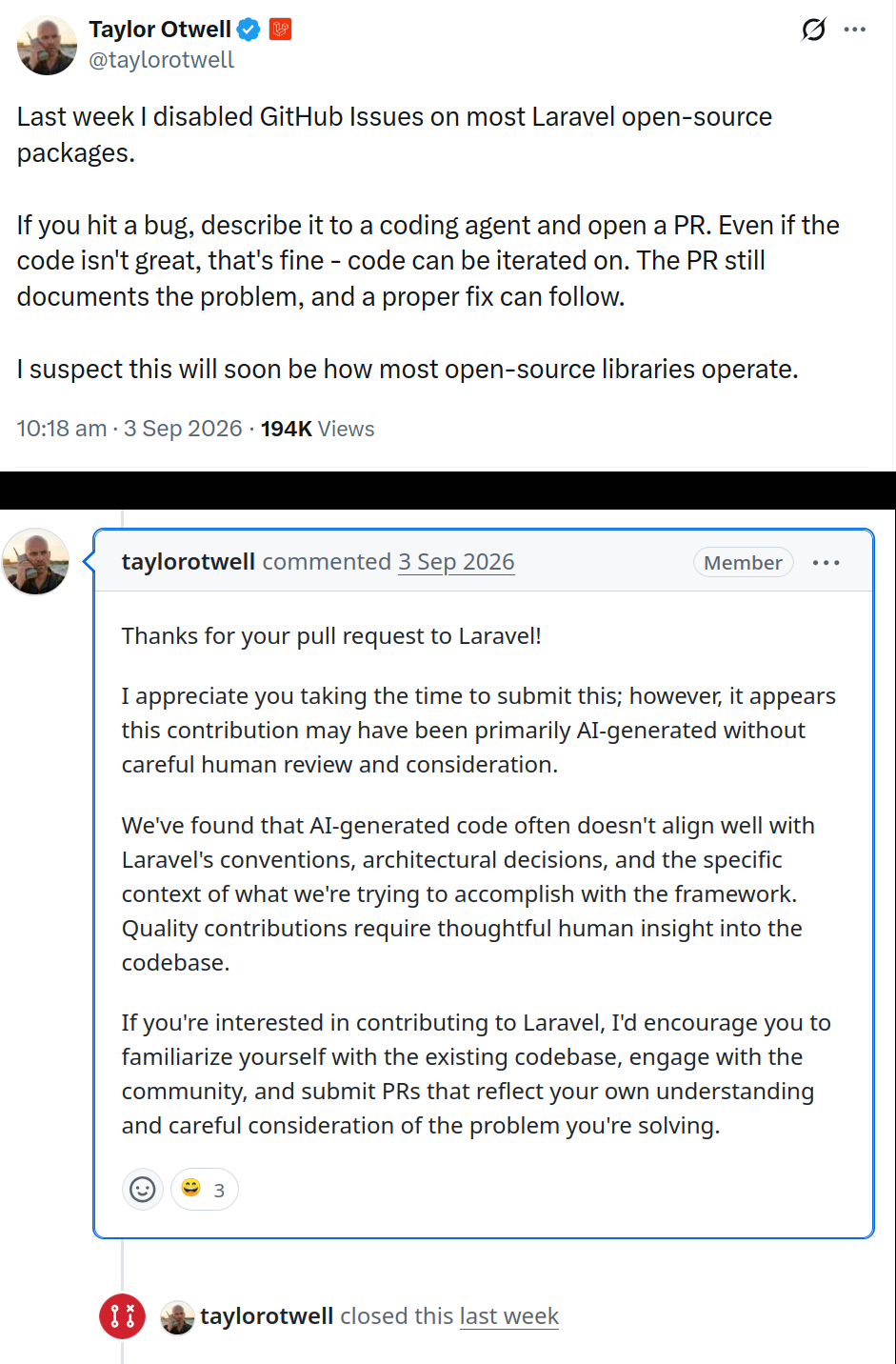 Just Open A Pull Request They Said