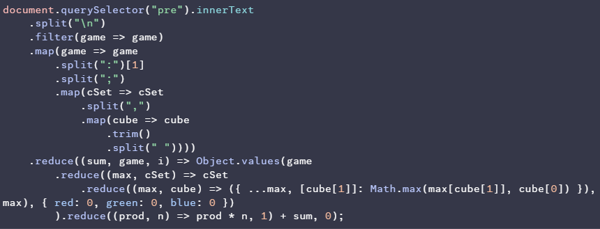 My Solution To An Advent Of Code Problem From A While Back