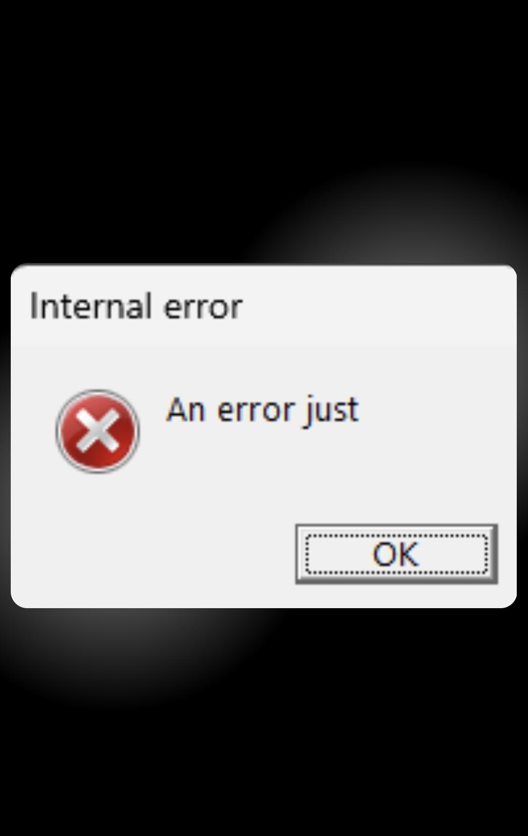 An Error Just