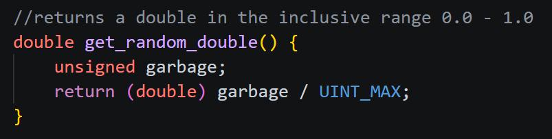 Using Garbage Values To Generate Pseudorandom Numbers