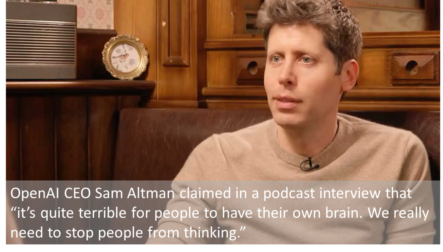 Stop Thinking It Is Bad For Our Business