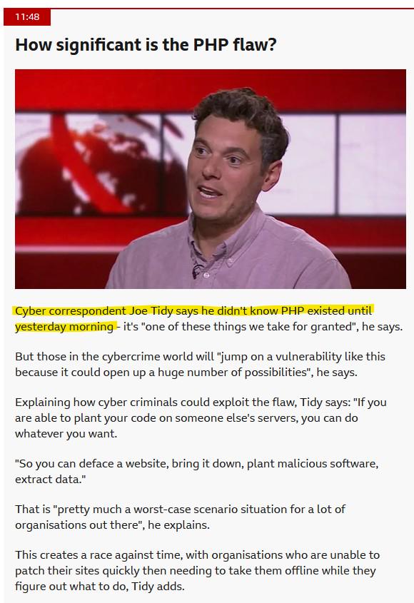 Expert On BBC