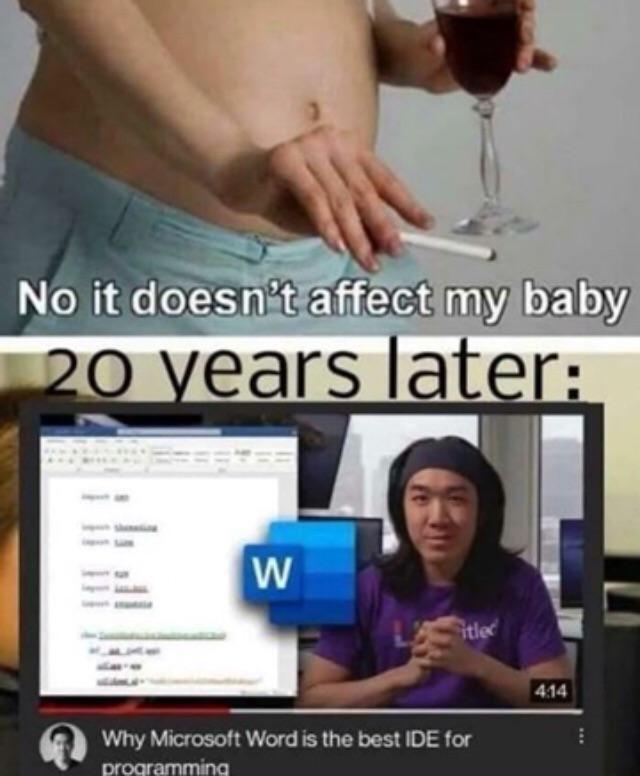 This Won't Affect My Baby