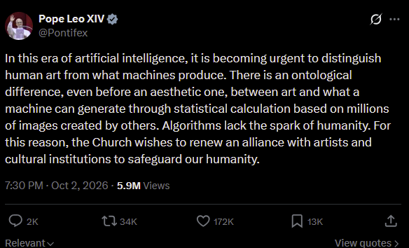 Pope Declares Butlerian Jihad
