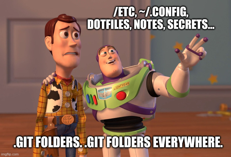 Git Init Everywhere Including My Secrets